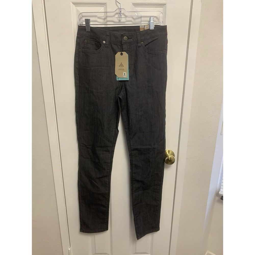 NWT Prana Kayla High Rise Jean Womens 6R Gray Stretch Denim Solid